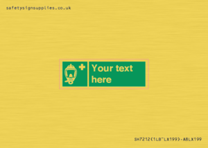 Custom sign safe condition Emergency escape breathing device